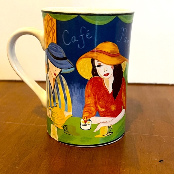 Sango Cafe Paris Mug 4 1/4". Set Of 2 - Picture 2 of 7